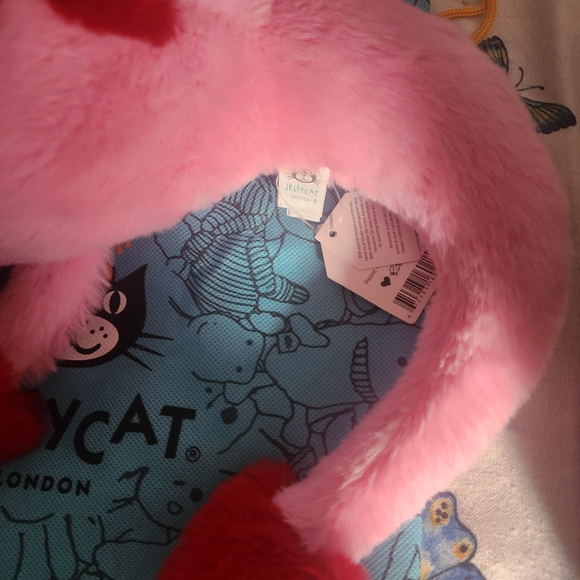 Pink and Red Stuffed Animal - Picture 6 of 13